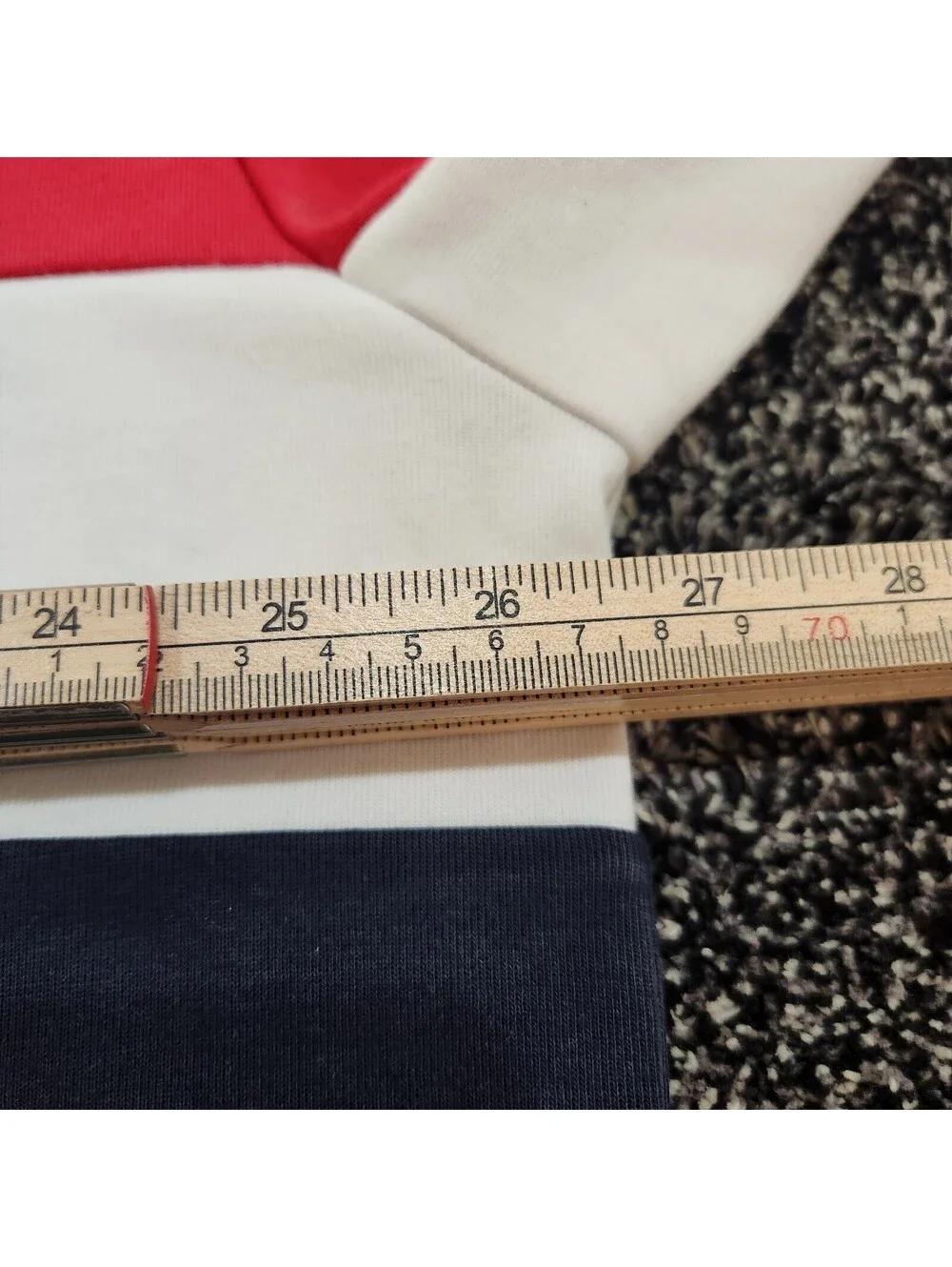 Polo Ralph Lauren Colorblock Hoodie Mens XLT Red Navy Full Zip Flag Shield Tech